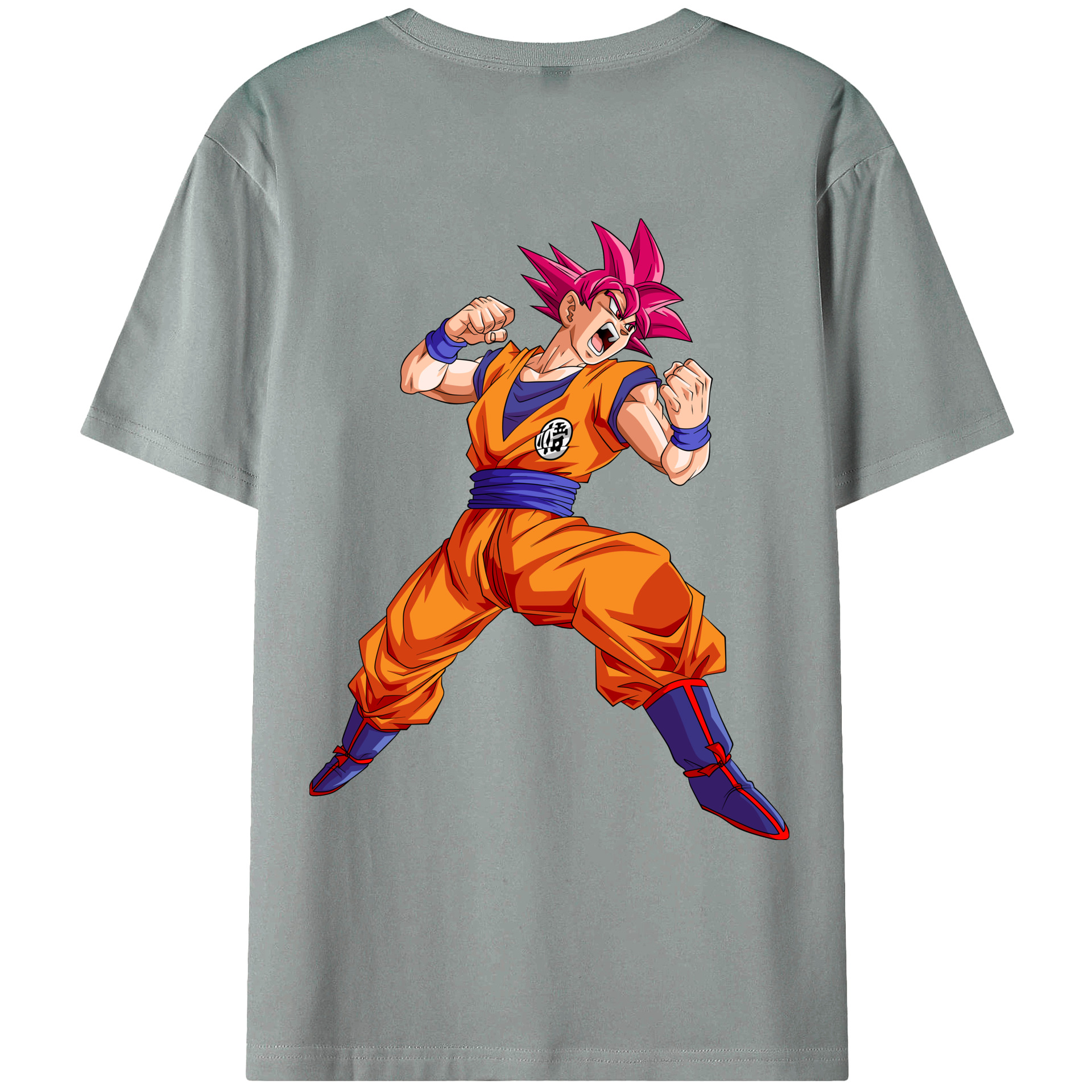 （画像用） ドラゴンボール 孫悟空（そん ごくう）Son Goku カカロット DRAGON BALL Kakarotto 綿100％ メンズ半袖Tシャツ（バックプリント） 通気性